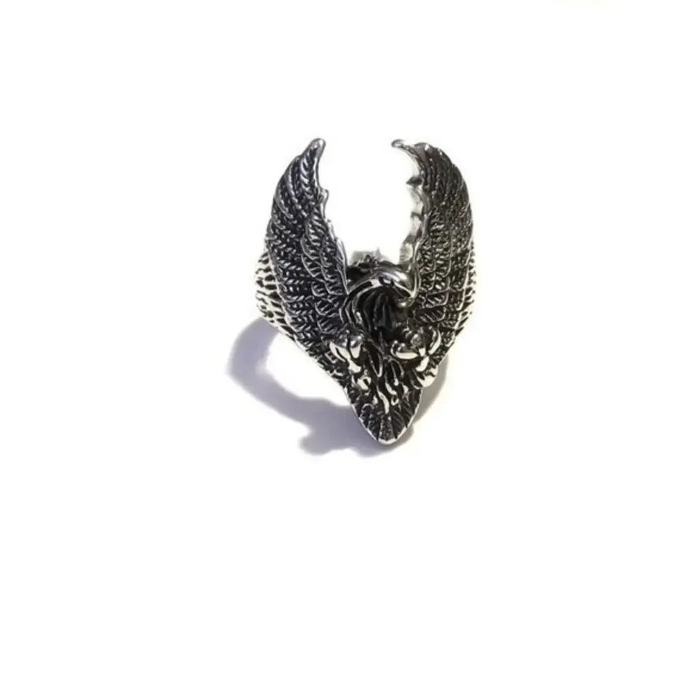 New stainless steel‎ eagle ring size 14